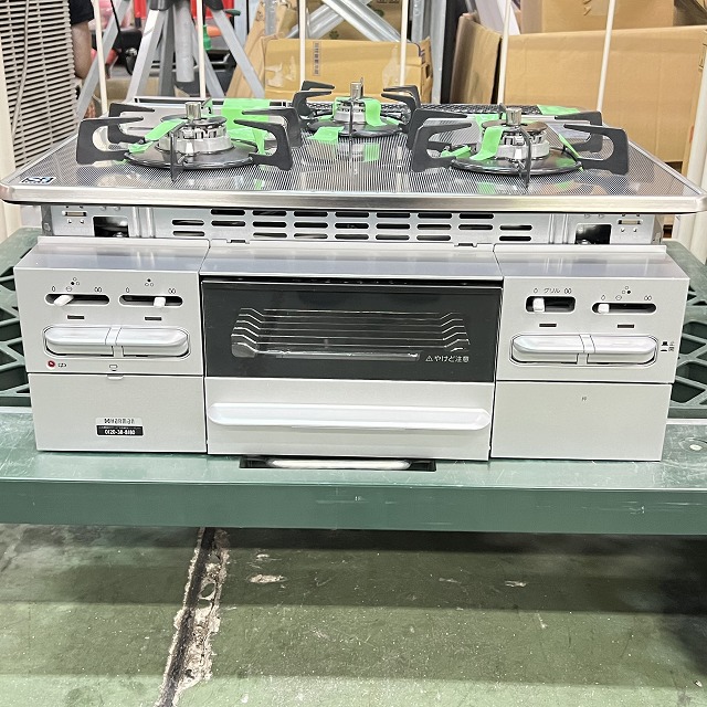 ハーマン 3口ガスビルトインコンロ